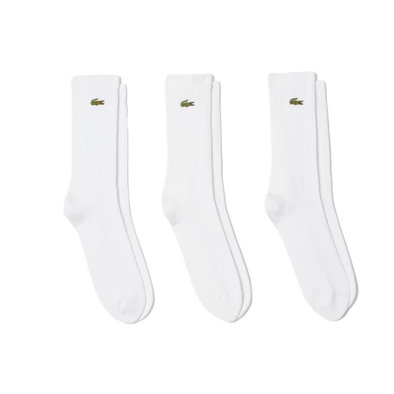Lot de 3 Chaussettes Lacoste Basses Coton Bio - Confort et élégance | Route du Golf