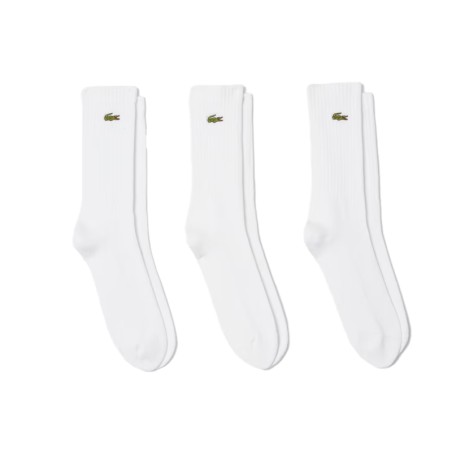Lot de 3 Chaussettes Lacoste Basses Coton Bio - Confort et élégance | Route du Golf