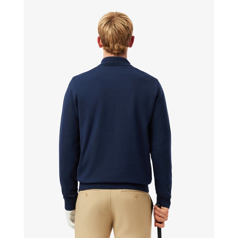 Pull Golf Quart-Zip Coupe-Vent Lacoste AH4808 - Pull technique homme | Route du Golf