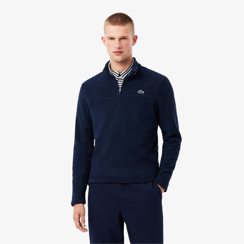 Polaire Lacoste Midlayer Quart-Zip SH4809 - Pull technique golf homme | Route du Golf