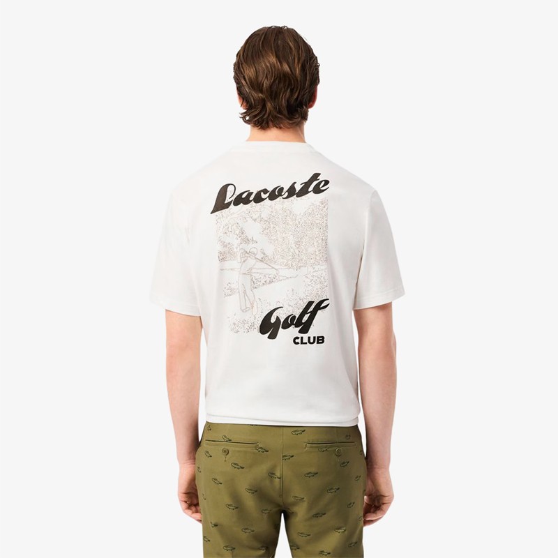 T-shirt Lacoste Relaxed Imprimé - Style décontracté et confort coton | Route du Golf
