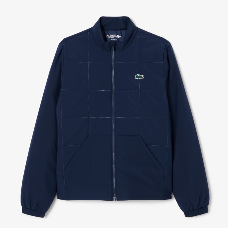 Lacoste Veste Femme BF4582 – Blouson de golf déperlant et élégant avec protection UV | Route du Golf