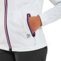 Veste de pluie FootJoy HydroKnit Blanc/Noir/Mûre | Imperméable & stretch | Route du Golf