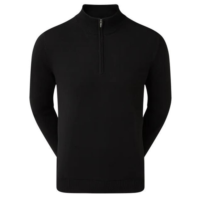 Pull FootJoy Wool Blend 1/2 Zip – Pull de golf en laine chaud et élégant | Route du Golf