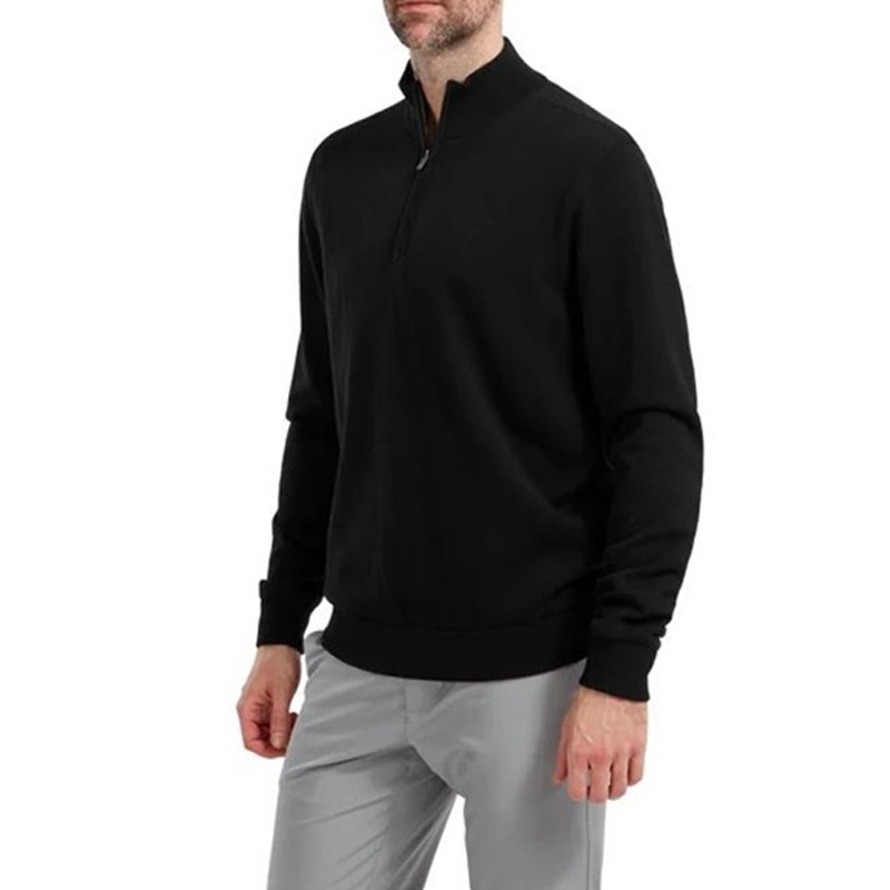 Pull FootJoy Wool Blend 1/2 Zip – Pull de golf en laine chaud et élégant | Route du Golf