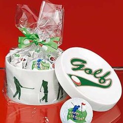Boîte en Porcelaine Golf – Coffret Cadeau Élégant pour Golfeurs | Route du Golf