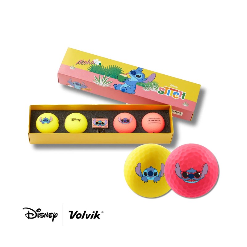 Coffret Balles de Golf Volvik Disney Stitch 2 – Balles Fun & Collector | routedugolf.com