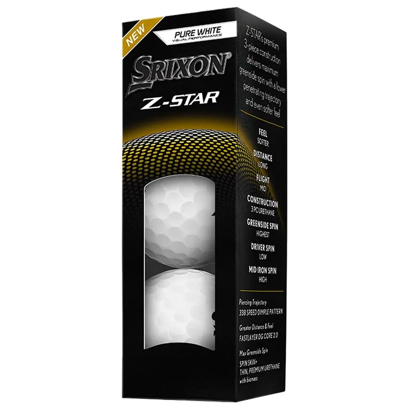 Balles de golf Srixon Z-Star 9 | Contrôle, Spin & Performance Tour