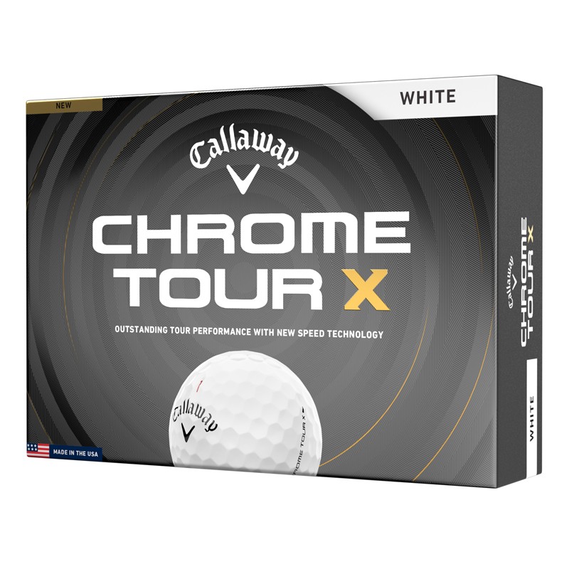 Balles de golf Callaway Chrome Tour X 2026 | Spin Max & Performance Tour