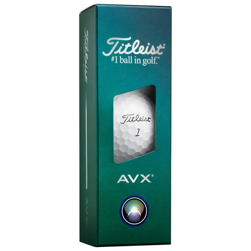 Balles de golf Titleist AVX White | Toucher doux & distance