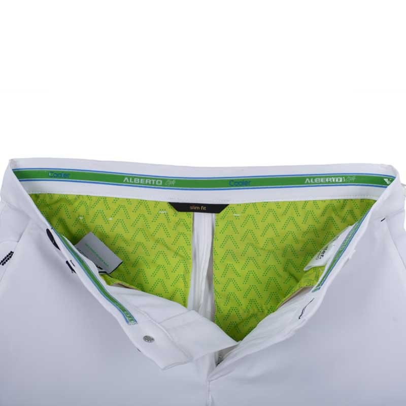Pantalon Golf Alberto FX4 Dry Cooler Blanc - Performance & UV30+