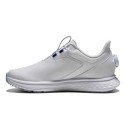 Chaussures Golf Femme FootJoy Pulse BOA Blanc/Bleu - Confort SofFOAM