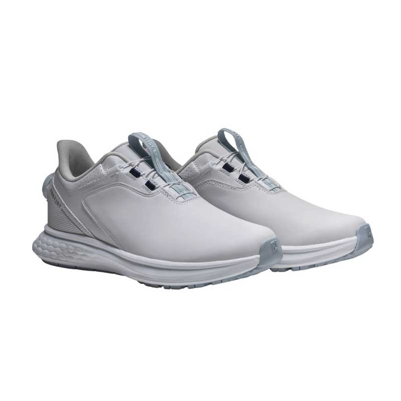 Chaussures Golf Femme FootJoy Pulse BOA Blanc/Bleu - Confort SofFOAM