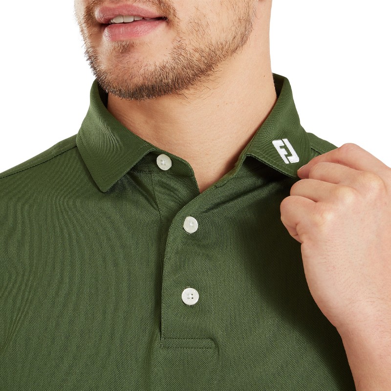 Polo FootJoy Stretch Pique Solid Homme – Polo Golf Respirant | Route du Golf