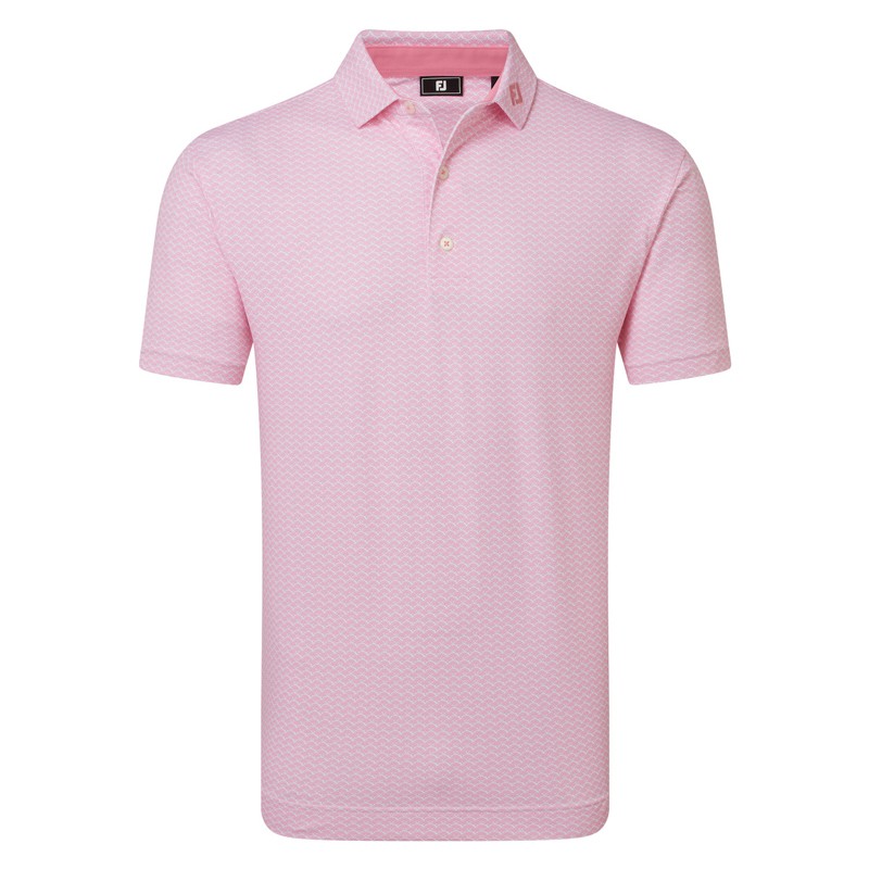Polo FootJoy Scallop Geo Pique Homme – Polo Golf Respirant | Route du Golf