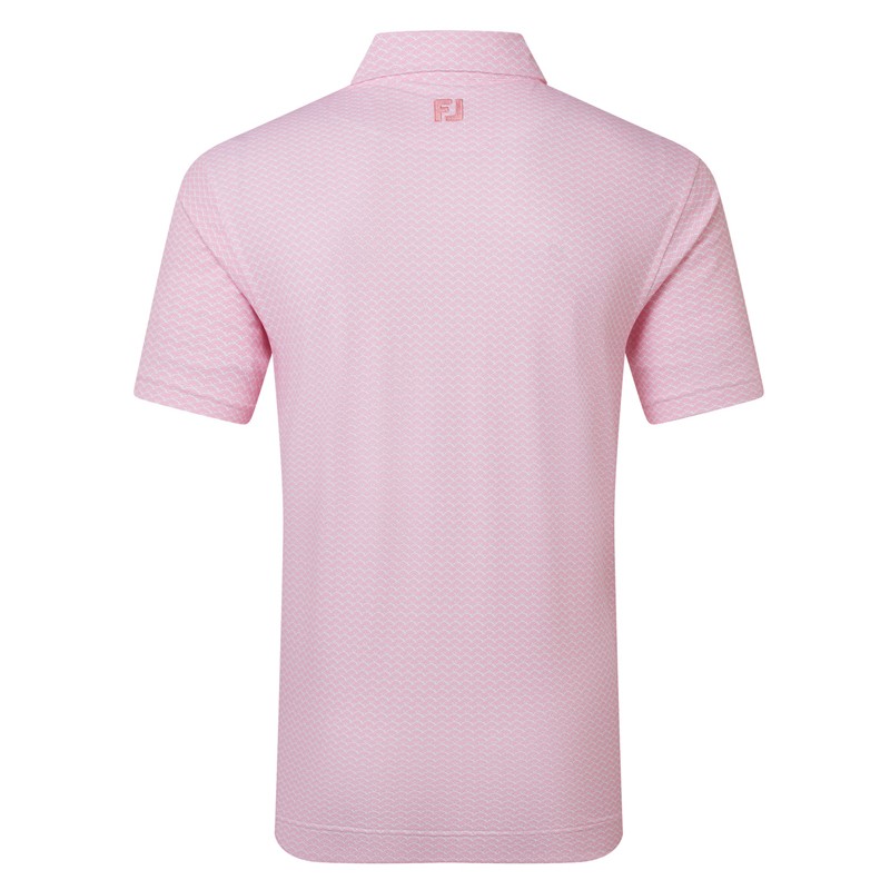 Polo FootJoy Scallop Geo Pique Homme – Polo Golf Respirant | Route du Golf