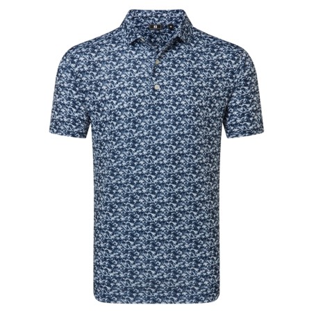 Polo FootJoy Hidden Palm Print Lisle Homme – Polo Golf | Route du Golf
