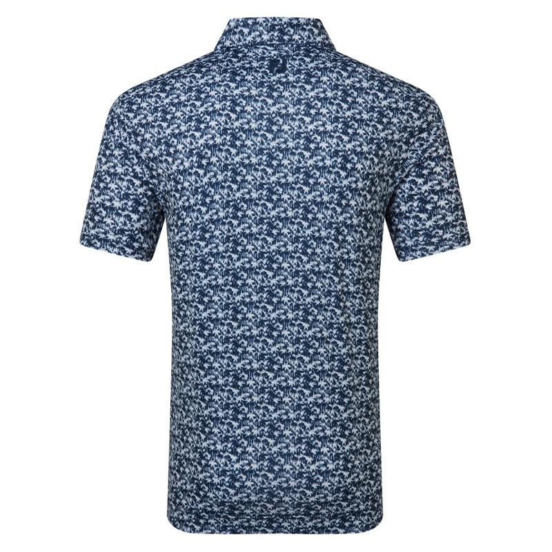Polo FootJoy Hidden Palm Print Lisle Homme – Polo Golf | Route du Golf