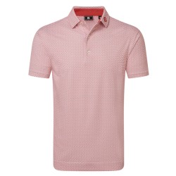Polo FootJoy Scallop Geo Pique Homme – Polo Golf Respirant | Route du Golf
