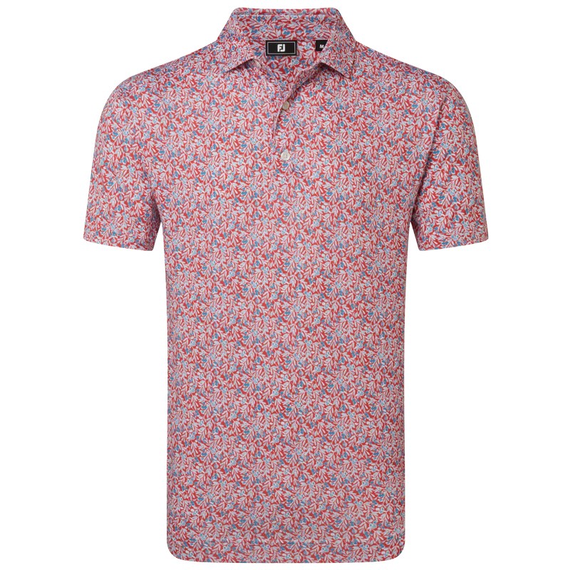 Polo FootJoy Meadow Print Lisle Homme – Polo Golf | Route du Golf