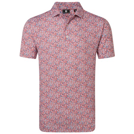 Polo FootJoy Meadow Print Lisle Homme – Polo Golf | Route du Golf
