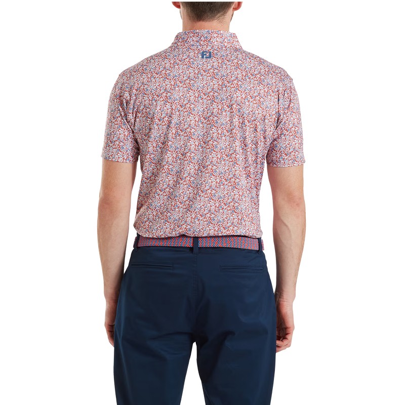 Polo FootJoy Meadow Print Lisle Homme – Polo Golf | Route du Golf