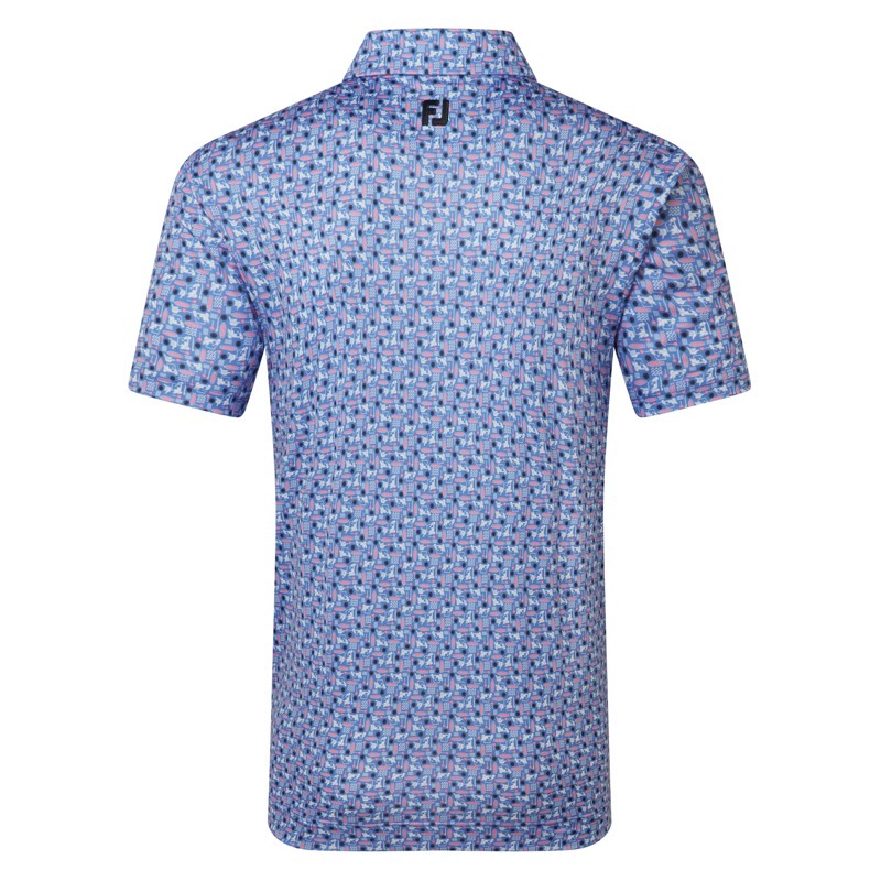 Polo FootJoy Surfs Up Print Lisle Homme – Polo Golf | Route du Golf
