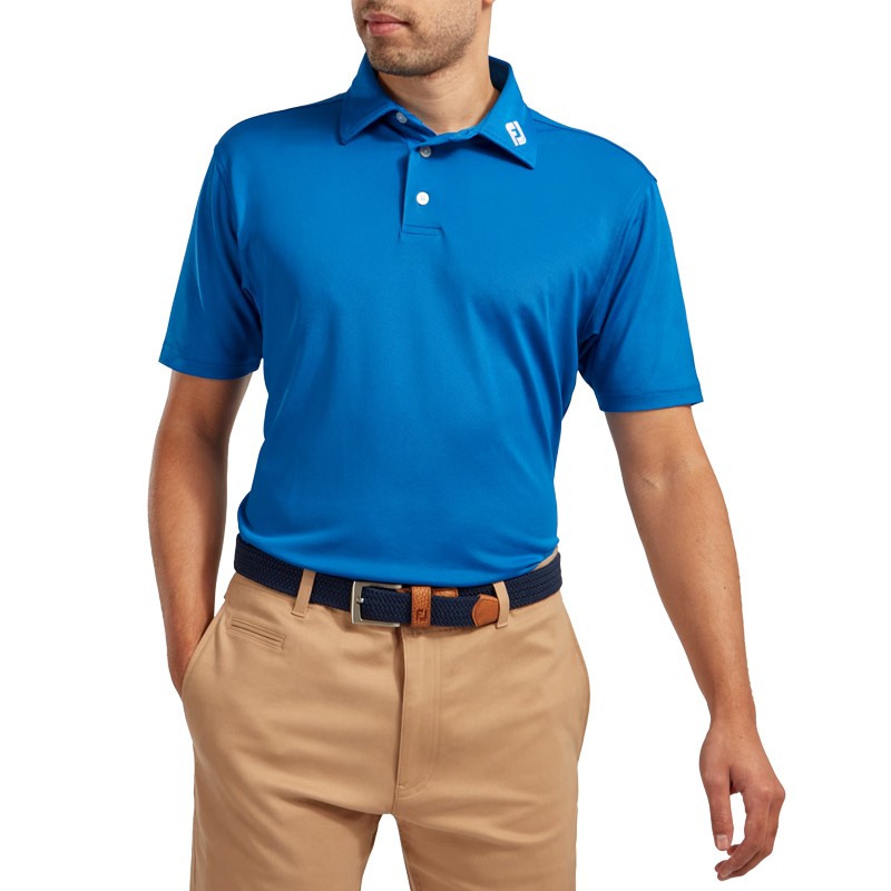 Polo FootJoy Stretch Pique Solid Homme – Polo Golf | Route du Golf
