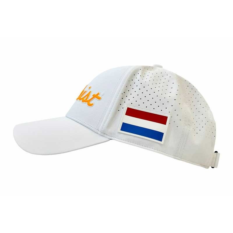 Casquette Golf Titleist Players Tech Hollande - Blanc/Orange - Marque-Balle