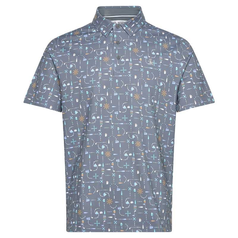 Polo Golf Original Penguin Beer Pong Geo Print - Stretch & Respirant