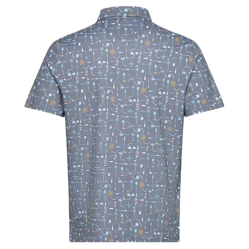 Polo Golf Original Penguin Beer Pong Geo Print - Stretch & Respirant