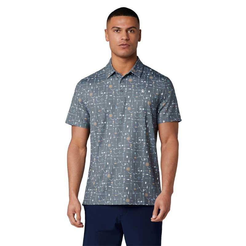 Polo Golf Original Penguin Beer Pong Geo Print - Stretch & Respirant
