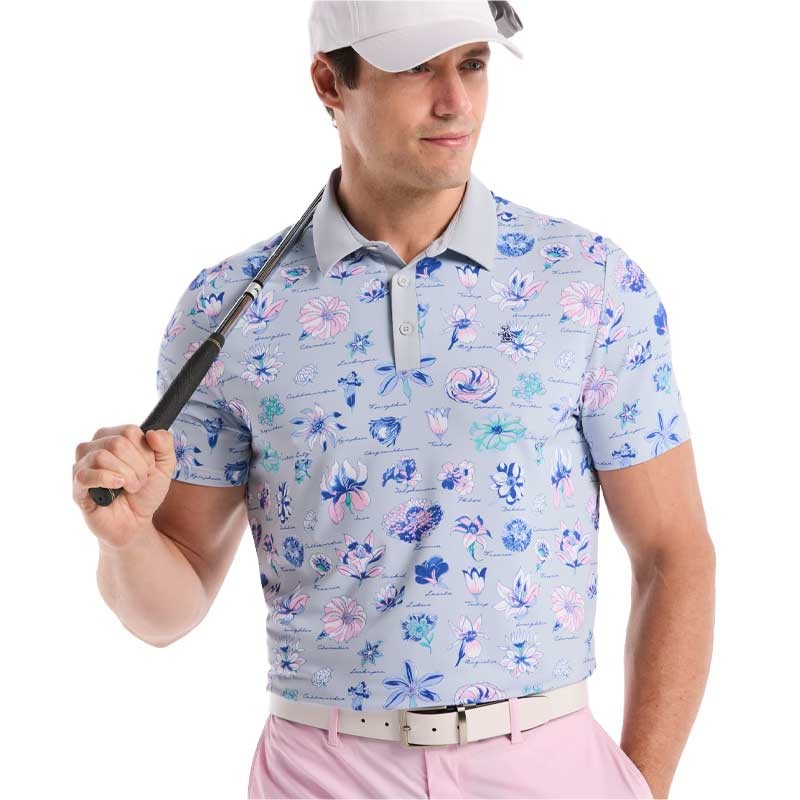 Polo Golf Original Penguin Textbook Floral - Stretch & Respirant