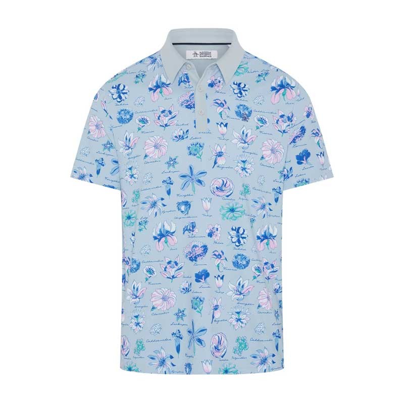Polo Golf Original Penguin Textbook Floral - Stretch & Respirant