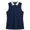Polo sans manches Röhnisch Rib Sleeveless rose | Polo golf femme respirant