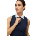 Polo sans manches Röhnisch Rib Sleeveless rose | Polo golf femme respirant