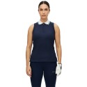 Polo sans manches Röhnisch Rib Sleeveless rose | Polo golf femme respirant