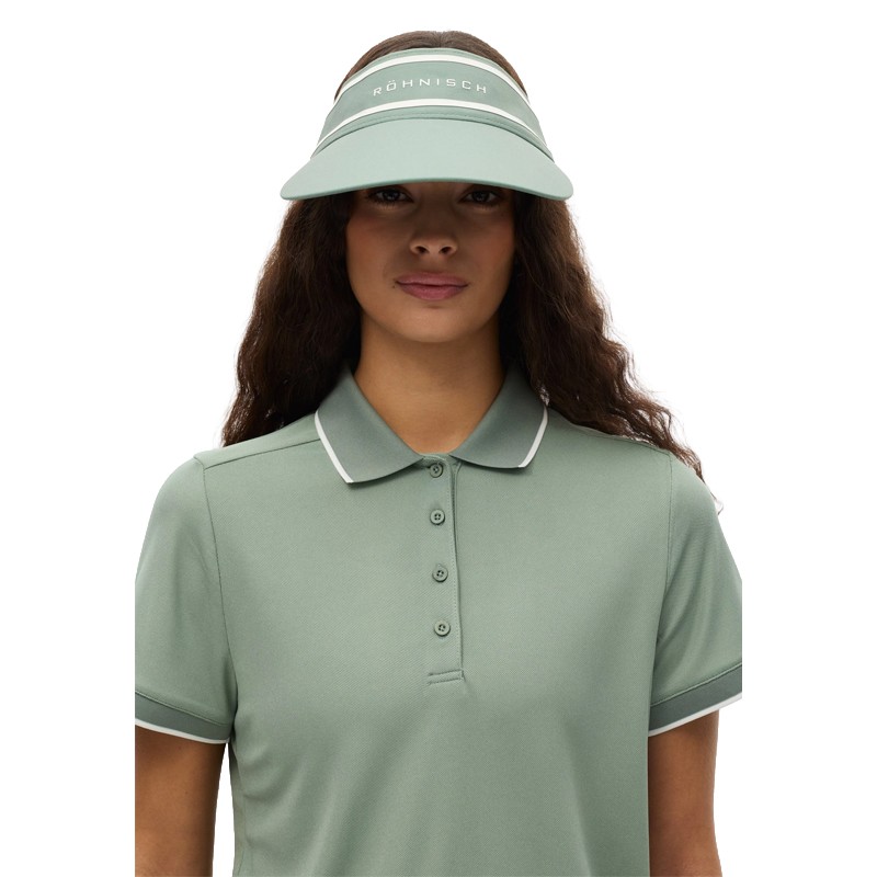 Polo Röhnisch Miriam vert Lily Pad | Polo golf femme respirant