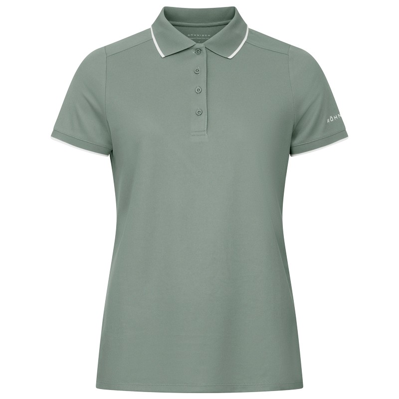 Polo Röhnisch Miriam vert Lily Pad | Polo golf femme respirant