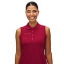 Polo sans manches Röhnisch Nicky rouge | Polo golf femme respirant