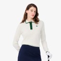 Pull Golf Femme Lacoste - Maille Stretch & Élégance