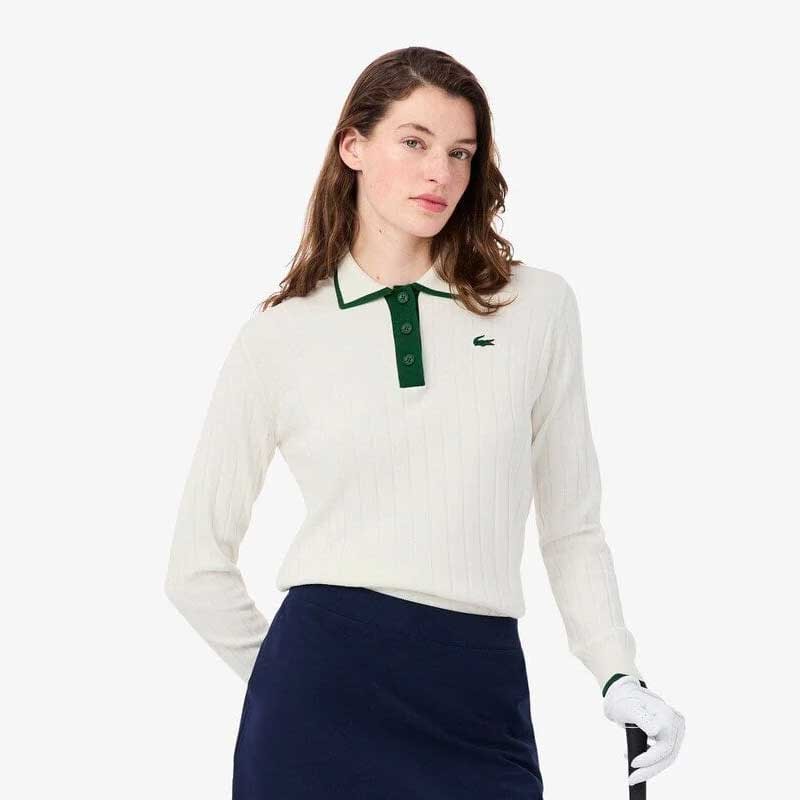 Pull Golf Femme Lacoste - Maille Stretch & Élégance