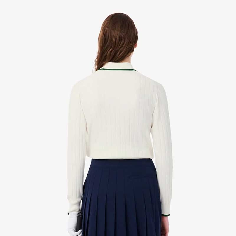 Pull Golf Femme Lacoste - Maille Stretch & Élégance