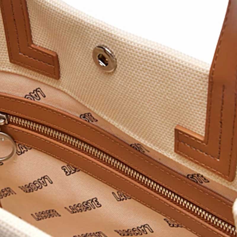 Sac Cabas Lacoste Heritage Toile - Crocodile Brodé