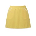 Jupe-Short Golf Femme Chiberta Suri Jaune - Stretch, Fluide & Poches