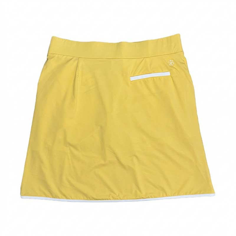 Jupe-Short Golf Femme Chiberta Suri Jaune - Stretch, Fluide & Poches