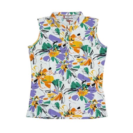 Polo Golf Femme Chiberta Lily - Sans Manches & Imprimé Floral
