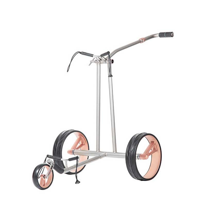 JuCad Phantom Titan Rosé 3.0 - Chariot de Golf Électrique Titane & Or Rose