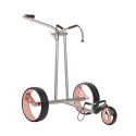 JuCad Phantom Titan Rosé 3.0 - Chariot de Golf Électrique Titane & Or Rose