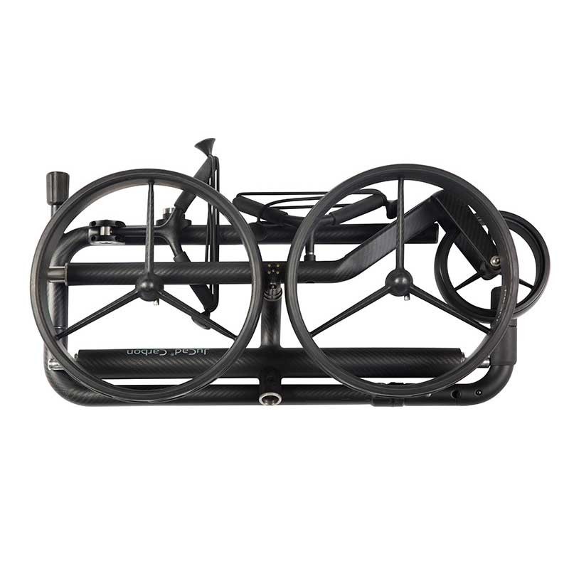 JuCad Carbon Travel Nero SV 3.0 - Chariot Golf Électrique Carbone Noir Mat